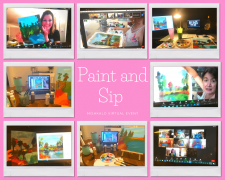 Virtual Paint and Sip Night | Team Building | Corporate event | Mishkalo